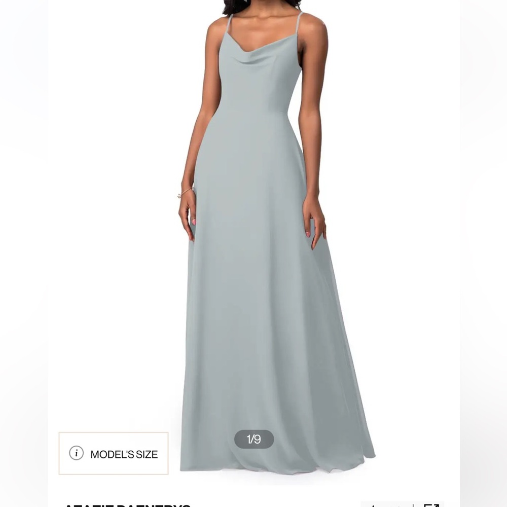 Azazie Daenerys Dolphin Grey Bridesmaid Dress